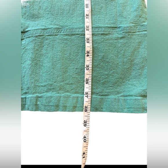 Anthropologie FRNCH Kellyn Woven Wide Leg Pant Turquoise Size Large - Picture 5 of 12